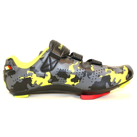 Men's Santic Gray & Green Camo Bike Cycling Road Shoes with Cleats Men's Size 11 - Picture 6 of 12